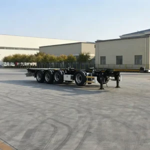 Trailer Manufacturer New Model 60T Skeleton Semi-trailer for 40ft Port Container Transportation Trailer