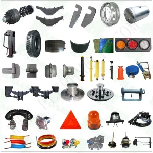 Trailer Parts Axles Spare Parts Trailer Axle Accessories CKD SKD Packing Dump Truck Trailer Parts