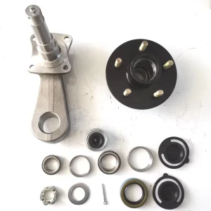 Trailer Parts Travel Trailer Accessories Axle Forged 45# Steel Trailer Hub Kit Assembly 3500lb OEM ISO9001 Certified PCD 114.3mm