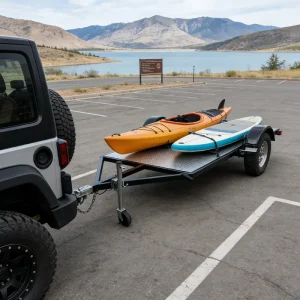 Travel Camper Trailer for Cars with Insulation for All Season Camping Long Distance Trips