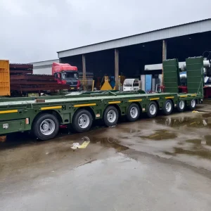 Tri Axle 40ft Flatbed Container Transport Semi Trailer Heavy Duty Flat Bed Truck Trailer