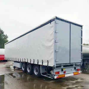 Tri Axle 50 Tons Curtain Side Wall Semi Trailer Truck Cartain Trailer 45 Ft Curtain Cargo Trailer