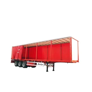 Tri axle Bulk Cargo Curtain Side Semi Truck Trailer