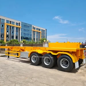 Trucks Multi Axles Flat Bed Platform Semi Truck Trailer Skeleton Trucks