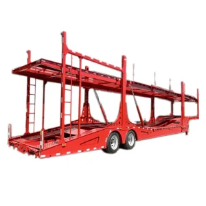 Two-Axle Steel Car Carrier Semi-Trailer with Anti-Slip Surface Hydraulic Tilt Function for Efficient Auto Logistics in Dubai