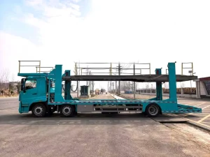 Type 2 3 Axles Double Deck Hydraulic Lifting Auto Vehicle SUV Car Carrier Truck Semi Tariler