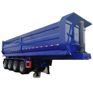 U Shaped 3 Axles Hydraulic Rear Dump Steel Made Semi Trailer Truck Trailers