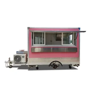 UKUNG OEM Customized Mobile Boutique Trailer Water Ice Truck Snow Cone Trailer for Sale