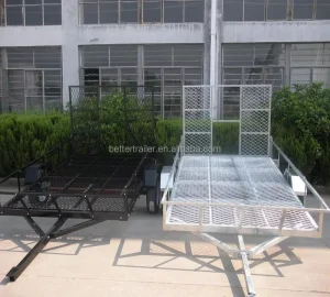US Standard DOT Approval Power Coated Tandem ATV Trailer Ramp Utility Trailer