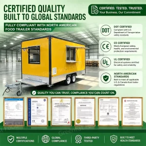 USA Standard Food Trailer Manufacturer Custom Mobile Food Trailer Factory Commercial Trailer