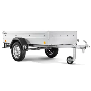 Unbraked Box Trailer 750KG Payload Flatbed Trailer with Single Axle Light Duty PKW Trailer for Homeuse OEM ODM