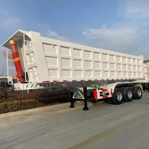 Used 3 Axle Dump Trailer 60 Ton Load Capacity Truck Trailers