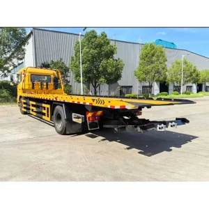 Used 4×2 Dongfeng Flatbed Recovery Vehicle 10 Ton Euro 5 For City Car Transport And Towing Service