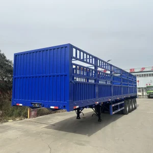 Used Container Trailer 35 40 Ton Heavy Duty 8 Axles Stake Semi Trailers for Sale