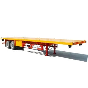 Used New 40 Feet Flat Bed Trailer 40 Ton Container Trailer Truck Trailer