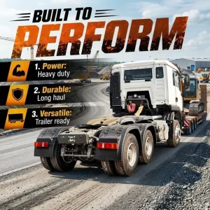 Used Tractor Truck Heavy Duty Trailer Head 10 Wheel 6×4 Tractor Truck 450hp