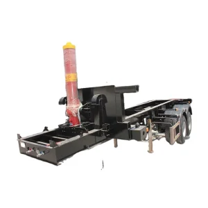 Utility 2 4 Axles Self Loading Container Semi Trailer Skeleton Type Rear Dump End Tipping Truck Trailers