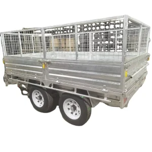 Utility Heavy Duty Double Axles Galvanized Fully Welded Box Trailer Cargo Trailer Australian Standard