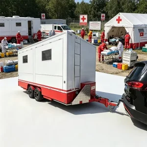 Utility Semi Enclosed Cargo Box Trailer