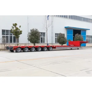 Utility Semi Trailer Heavy Duty 200 Tons Transport Truck Trailer Lowbed Modular Trailer