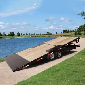 Utility Tilt Trailer Bed Car Trailer With 8×5/10×6/12×6 Double Axle for Sale