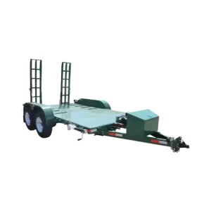 Utility Trailer 2 Axle Trailer With Multi Color Ladder 4 Tons Excavator