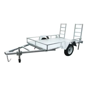 Utility Trailer 3t 3.5ton Small Trailer 2 Axles Trailers for Excavator Wheel Loader
