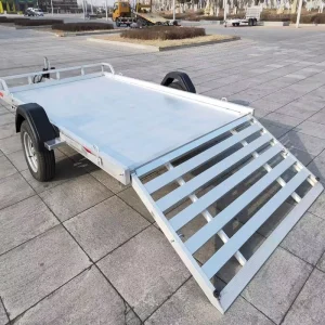 Utility Trailer 6×10 Lowboy Car Hauler Steel Aluminum Galvanized 700kg-10tons Payload Electric/Air Brake
