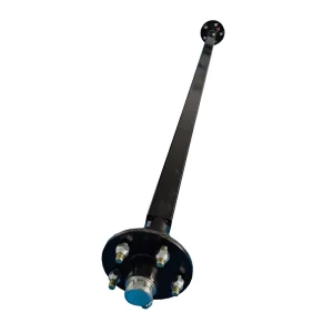 Utility Trailer Axle Kit with Leaf Spring Suspension and Hub Wheel Assembly Trailer Spare Parts