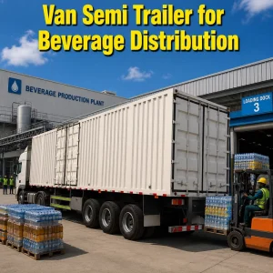Van Semi Trailer for Express Logistics and General Cargo Distribution
