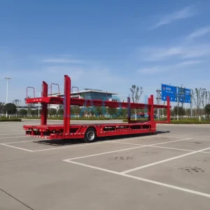 Vehicle Transport 1 Axle Steel Semi-Trailer Car Carrier 5 Car Capacity High Payload Truck Trailer