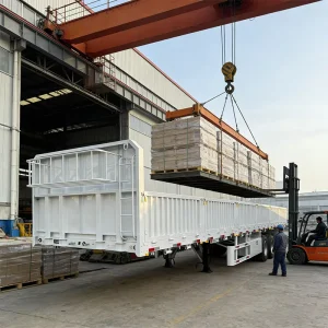 Versatile Side Wall Semi Trailer for 20ft 30ft 40ft Container and General Cargo Transport Truck Trailer