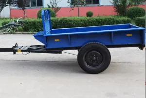 Walking Tractor Mounted 1 Tons Trailer Farm 2 Wheels Tractor Linked Trailer