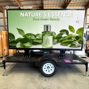 Waterproof Panel Outdoor Mobile Sign Billboard P4 P6 Trailer Mounted Digital Led Screen Display on Wheels