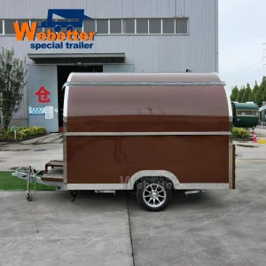 Webetter Bubble Tea Coffee Truck Mobile Bakery Donut Dessert Trailer Small Icecream Lemonade Hot Dog Snack Food Cart with Wheels