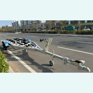 Wooden Bunks Aluminum Boat Trailer 27ft Boat Trailer With Tandem Axle Easy Load Boat Trailer