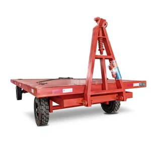 Workshop Heavy-Duty Transport Cart Four-Wheel Steering Flatbed Transfer Logistics Platform Towing Trailer For Material Handling