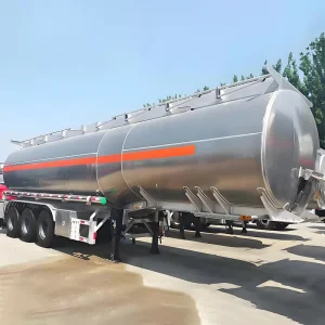 Zw Trailer Stainless Steel Fuel Tank Semi Trailer Truck Trailer